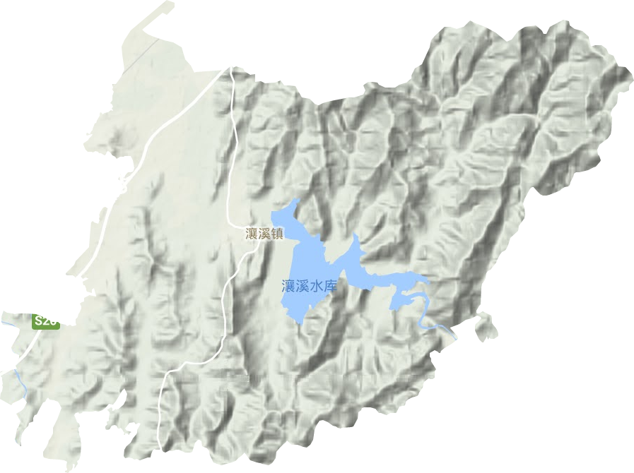 瀼溪镇地形图