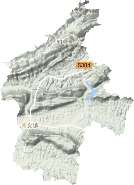 南义镇地形图