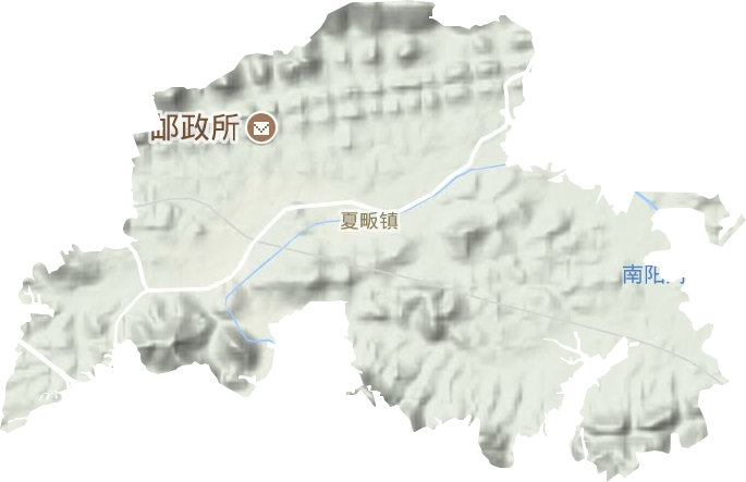 夏畈镇地形图