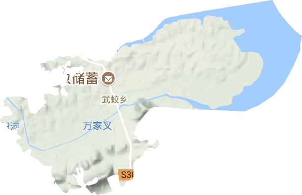 武蛟乡地形图