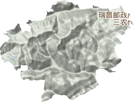 青山林场地形图