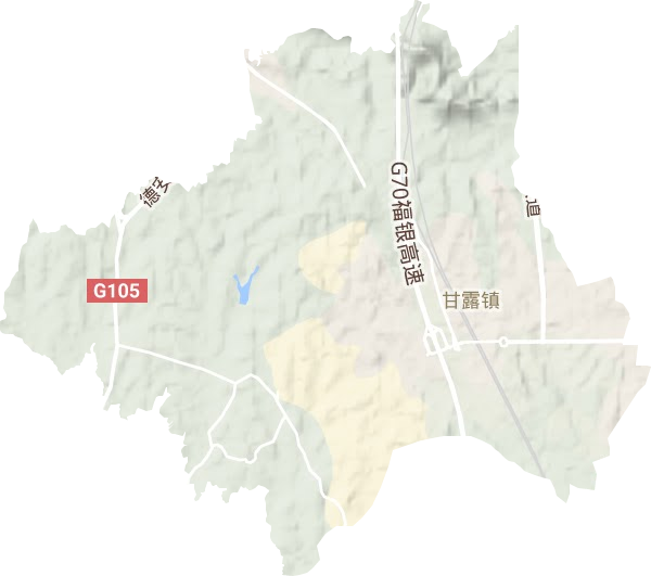 甘露镇地形图