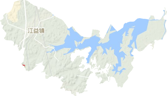 江益镇地形图