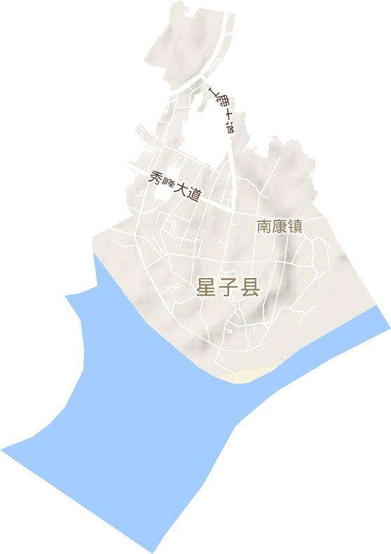 南康镇地形图
