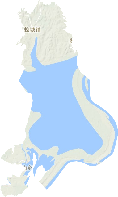 蛟塘镇地形图