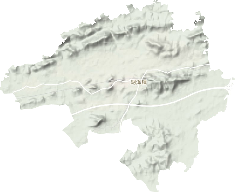 湖泽镇地形图