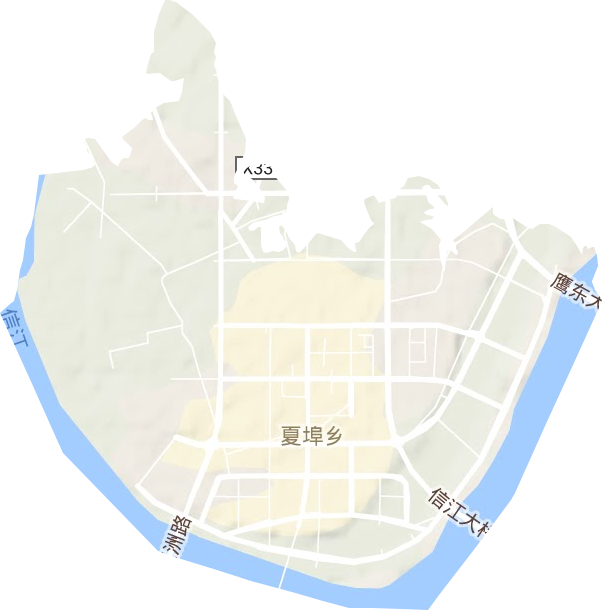 夏埠乡地形图