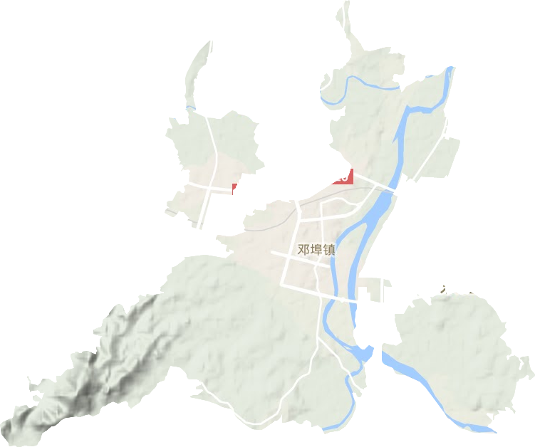 邓埠镇地形图