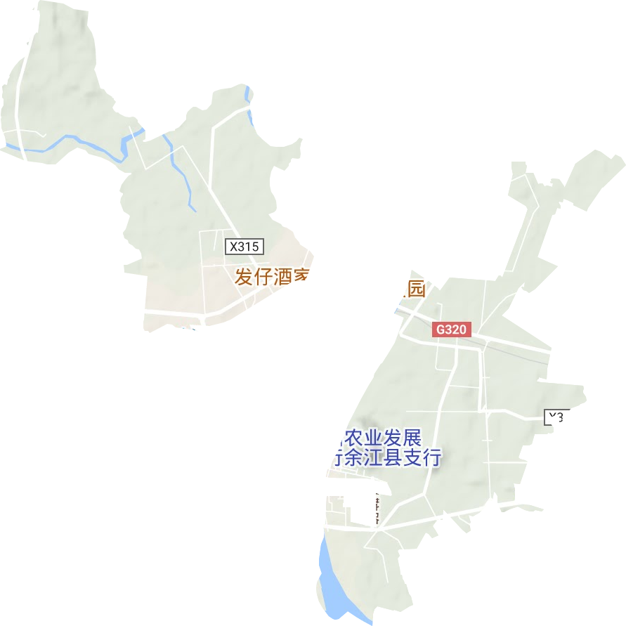 邓家埠水稻原种场地形图