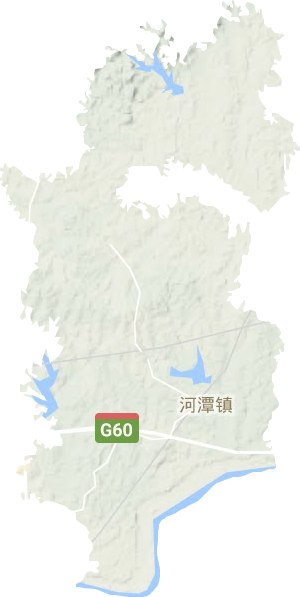 河潭镇地形图