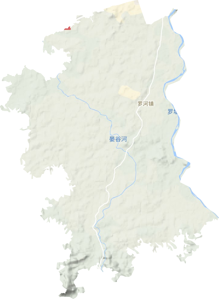 罗河镇地形图