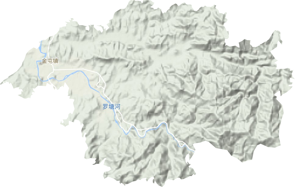 金屯镇地形图