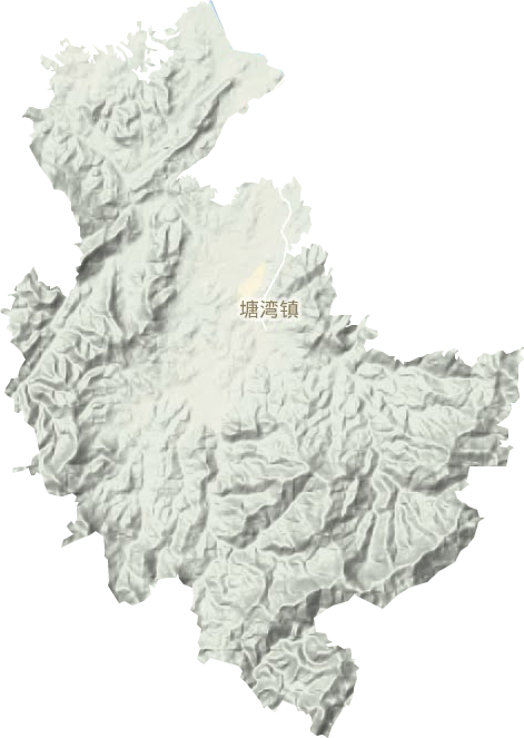 塘湾镇地形图