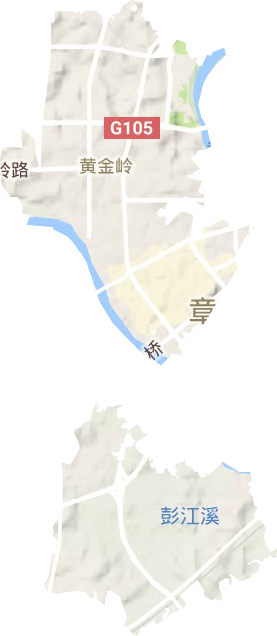 黄金岭街道办事处（赣州经济技术开发区）地形图