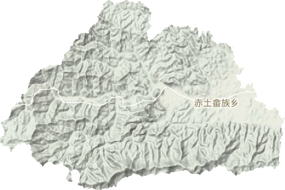 赤土畲族乡地形图