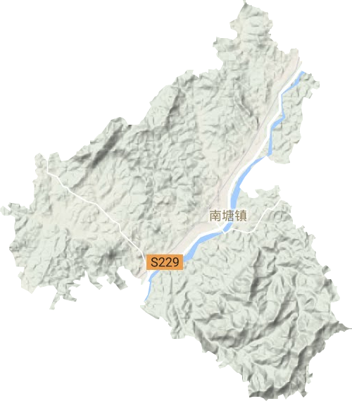 南塘镇地形图