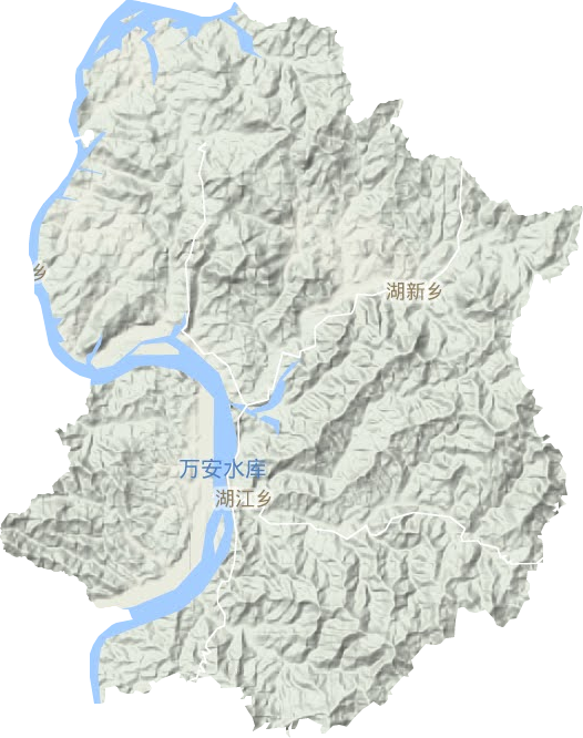 湖江镇地形图