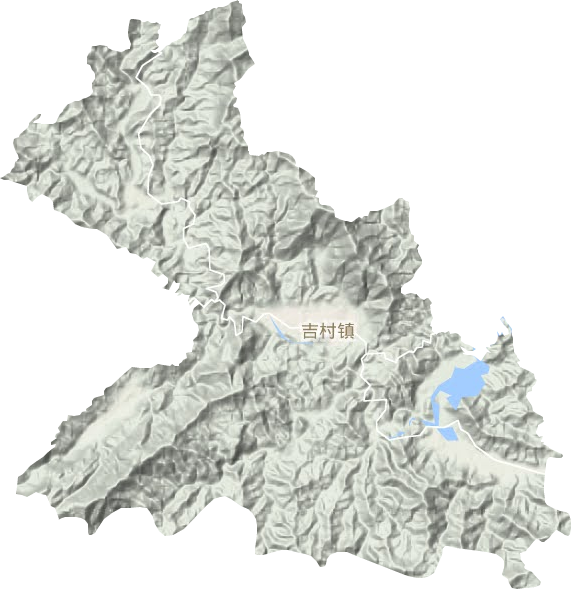 吉村镇地形图