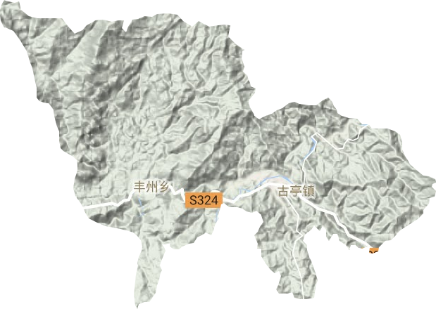 丰州乡地形图