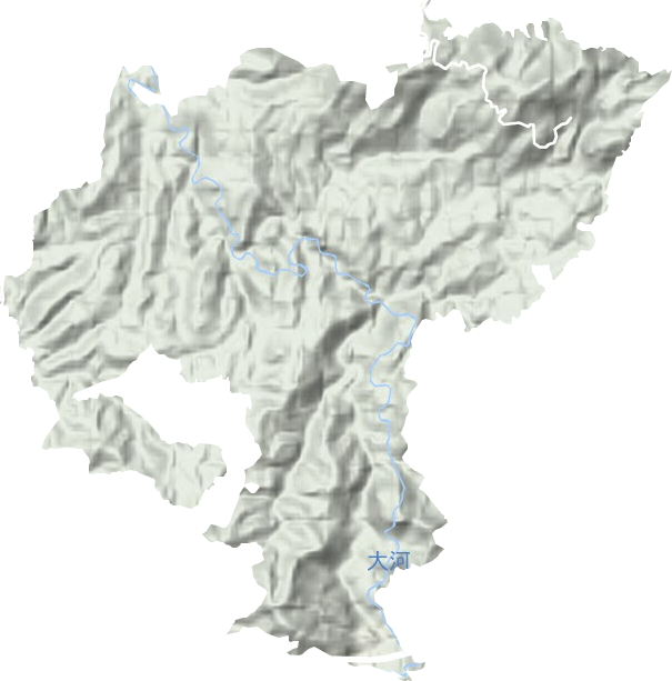 蔡坊乡地形图