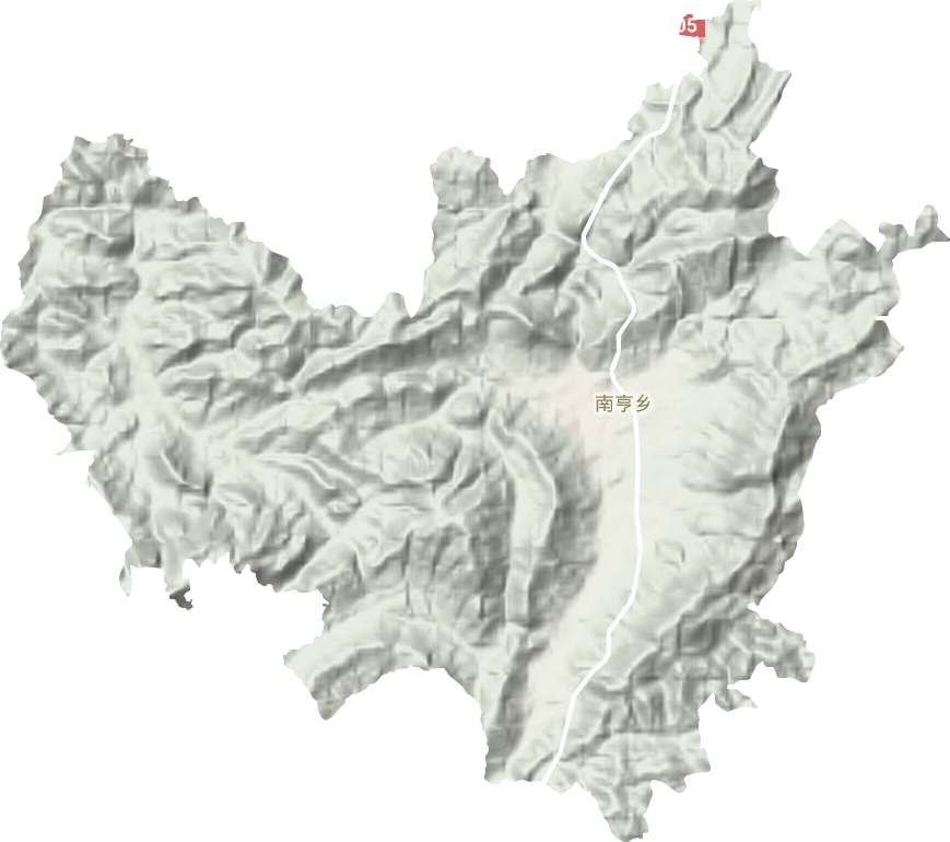 南亨乡地形图