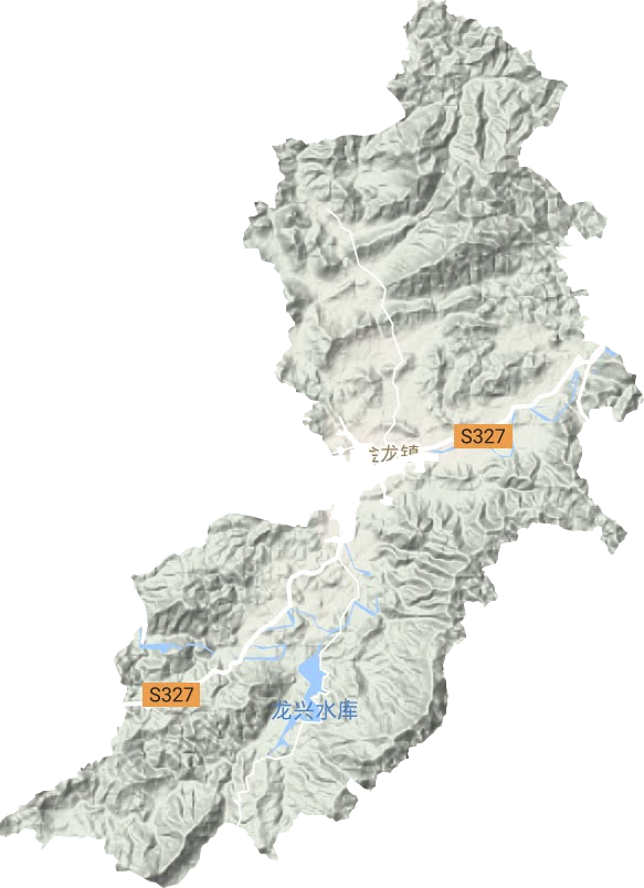 金龙镇地形图