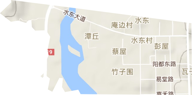 宁都县水东工业园地形图