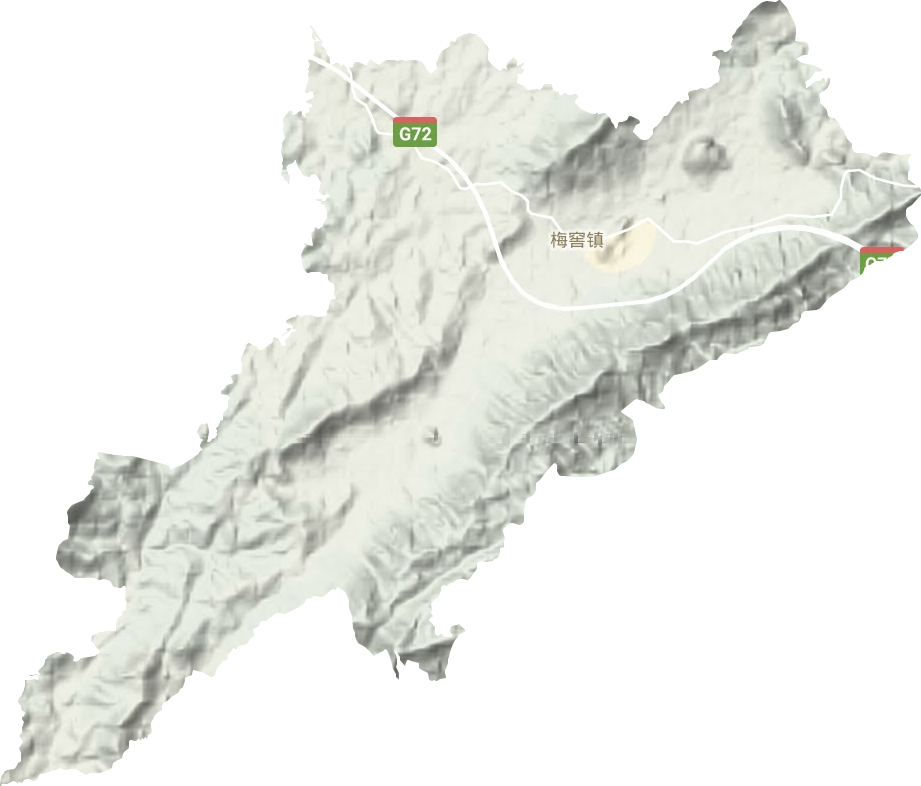 梅窖镇地形图