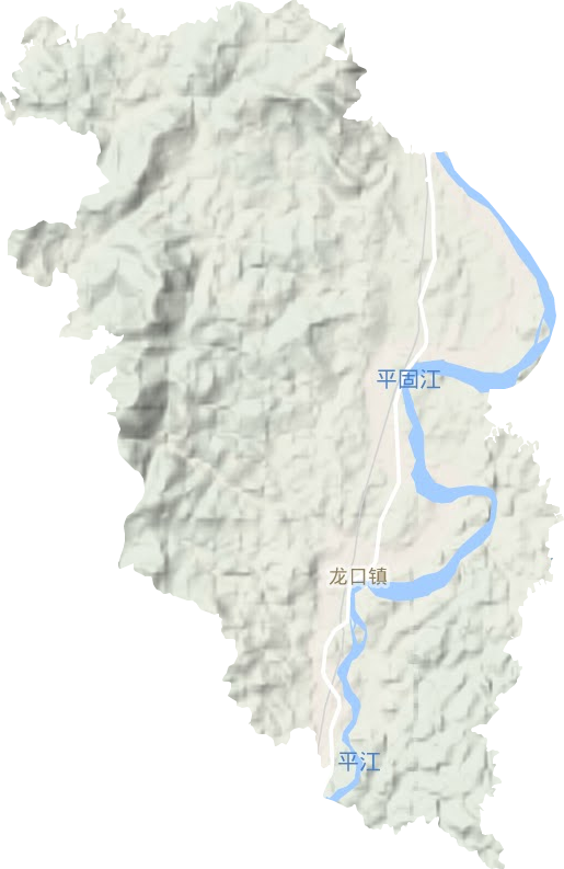 龙口镇地形图