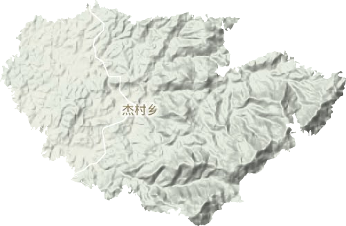 杰村乡地形图