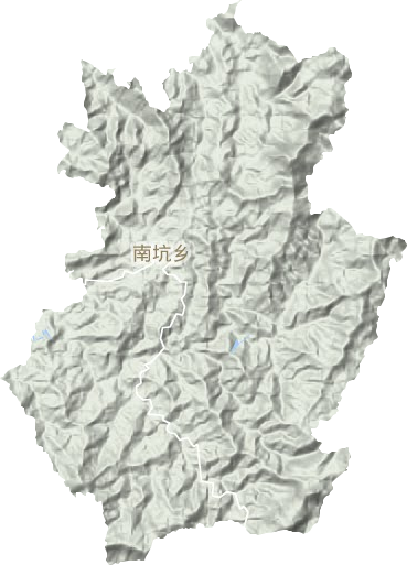 南坑乡地形图