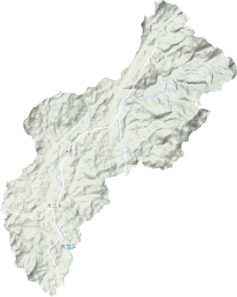 木兰乡地形图