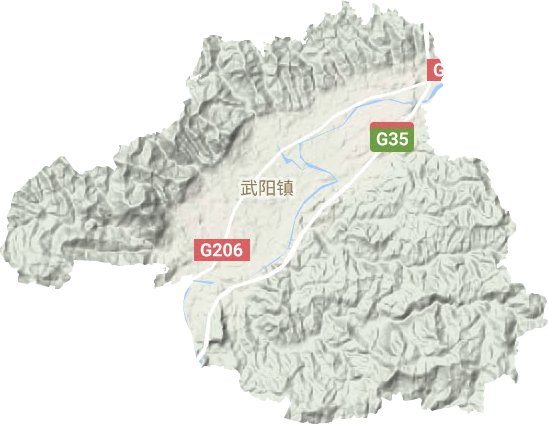 武阳镇地形图