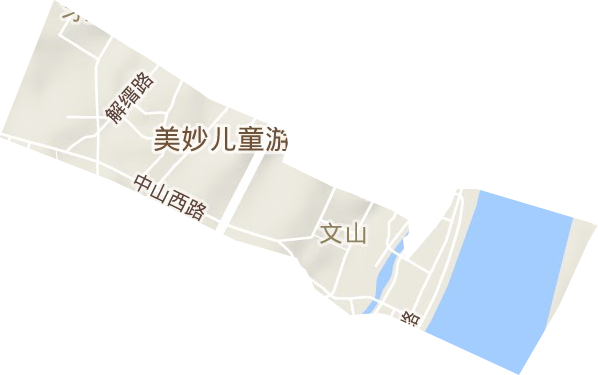 文山街道地形图