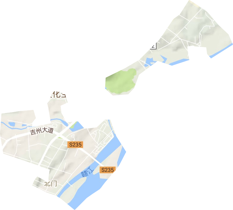 北门街道地形图