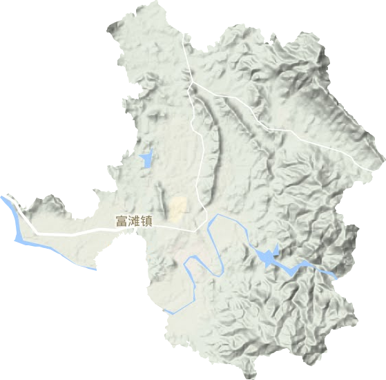 富滩镇地形图
