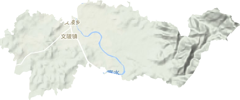 文陂镇地形图