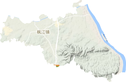 枫江镇地形图