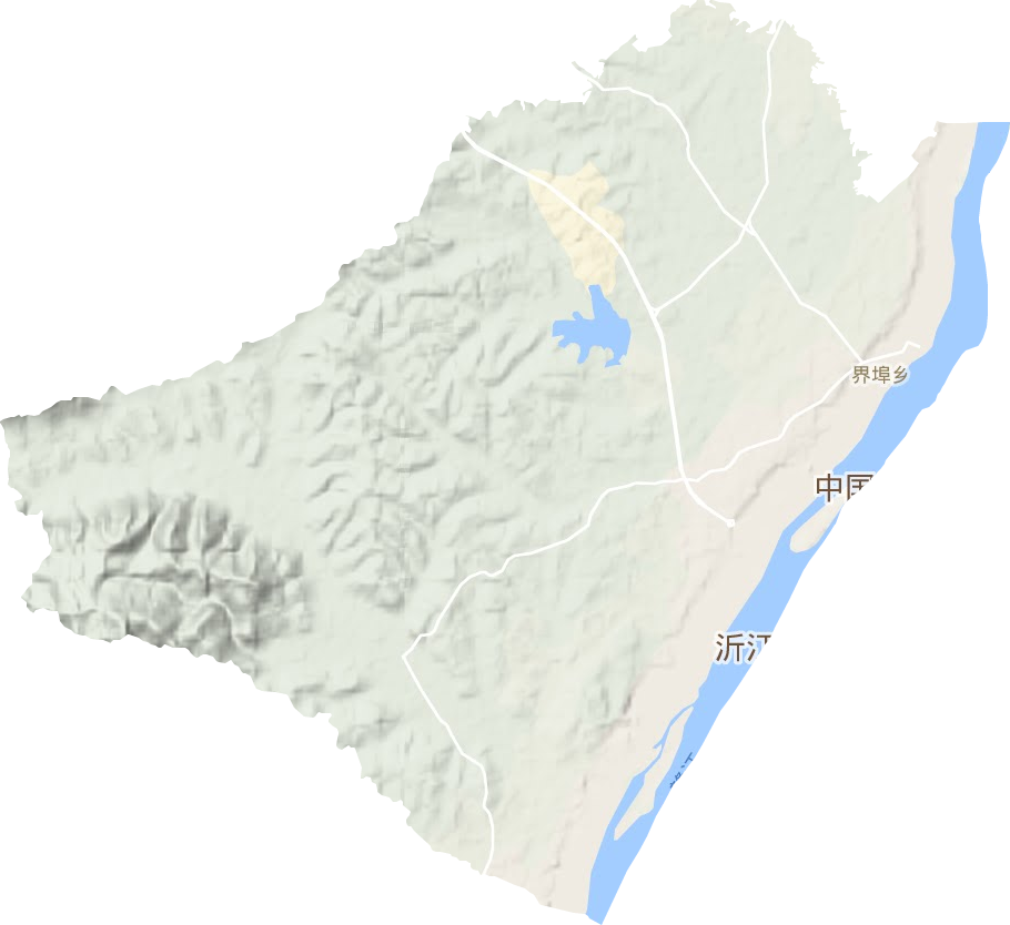 界埠镇地形图