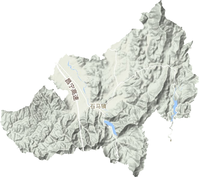 石马镇地形图
