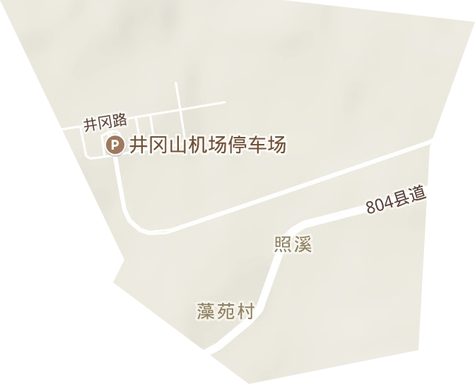 井冈山机场地形图