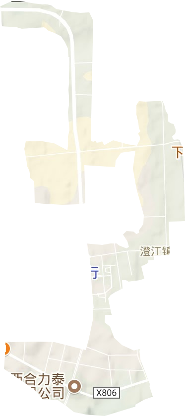 泰和县工业园区地形图