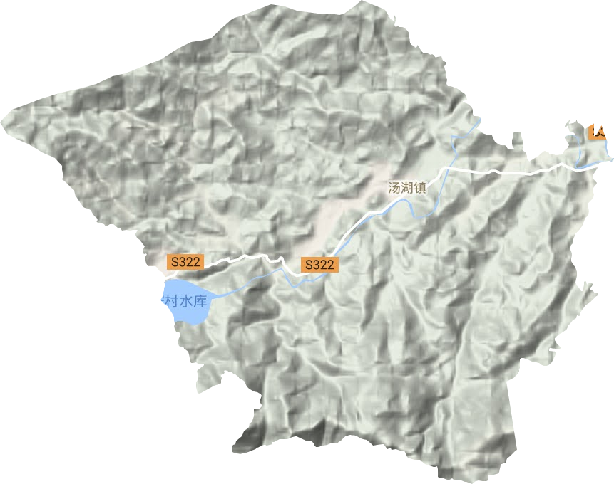 汤湖镇地形图