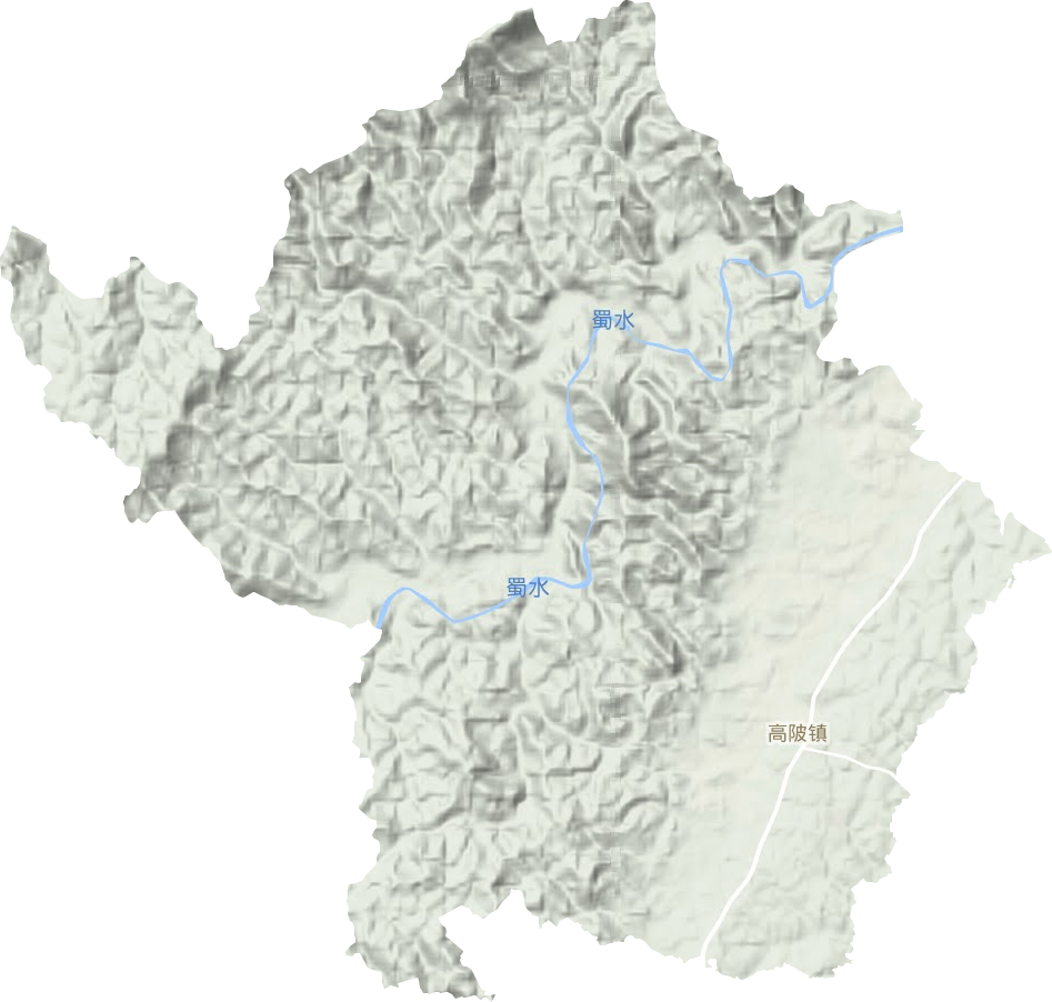高陂镇地形图