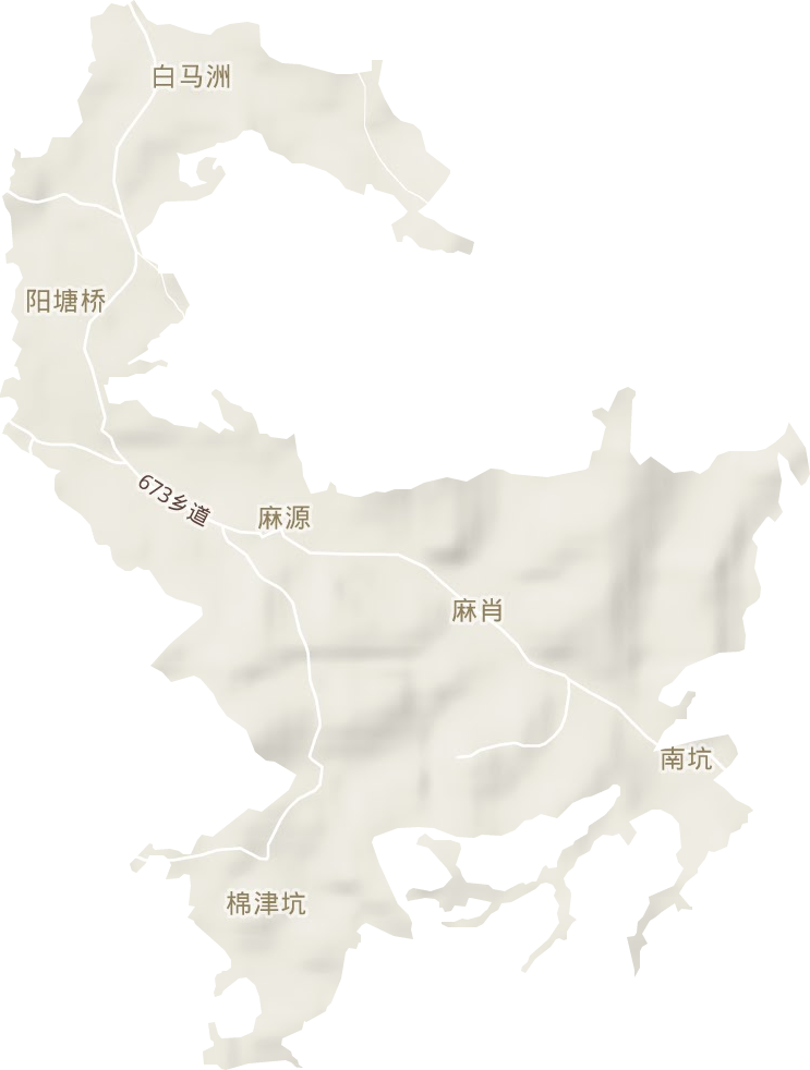 万安县麻源垦殖场地形图