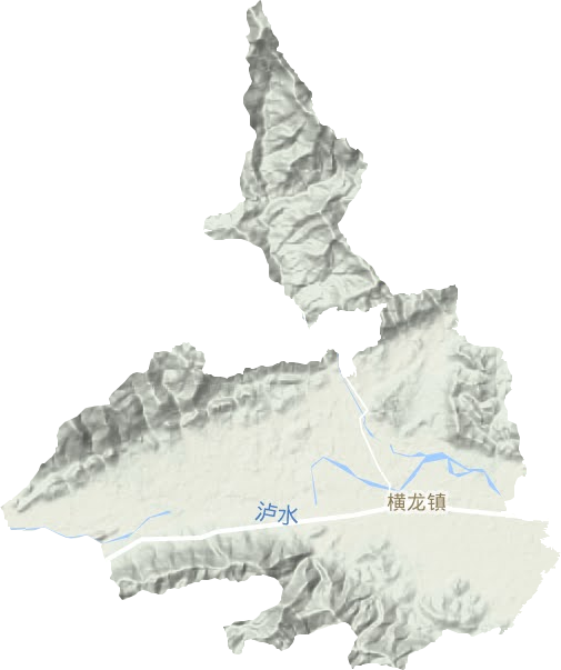 横龙镇地形图