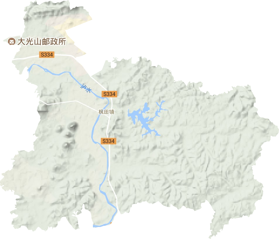枫田镇地形图