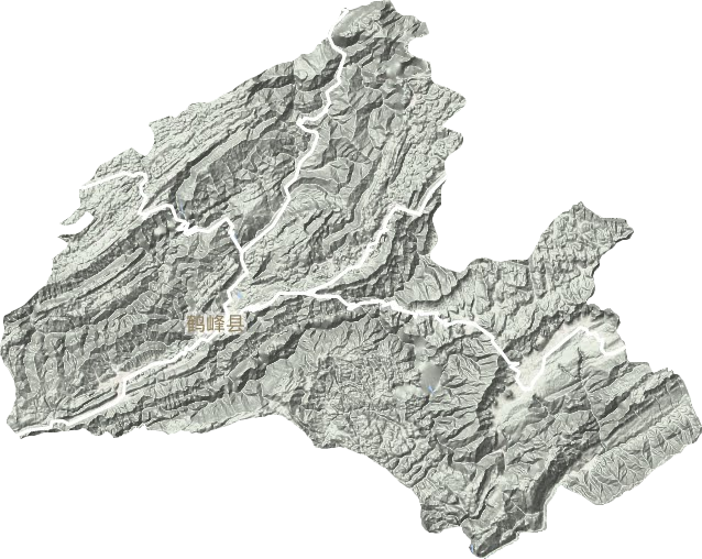鹤峰县地形图