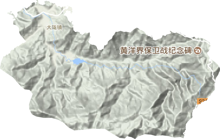 大陇镇地形图