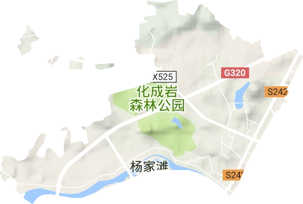 化成街道地形图